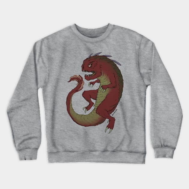 Amphibious dragon Crewneck Sweatshirt by archvinde